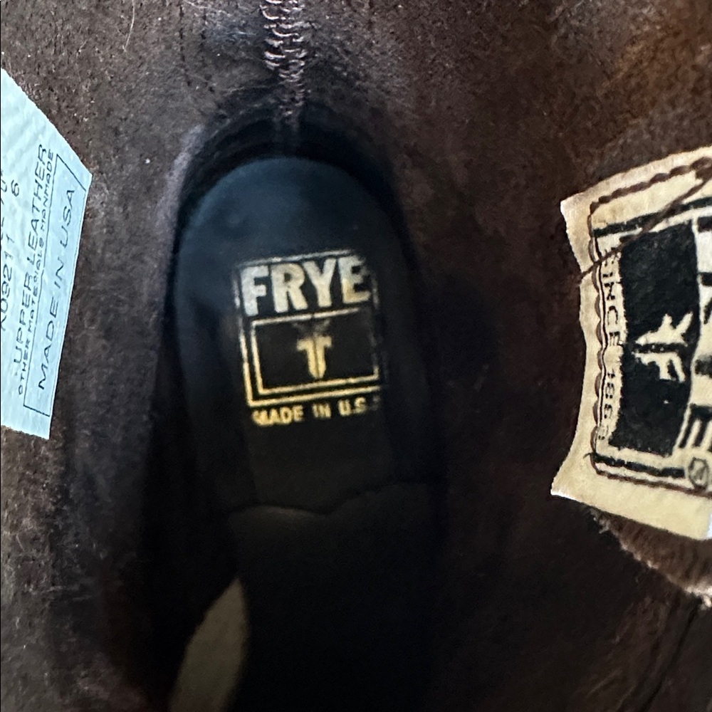Frye Dark Brown Leather Boots - Picture 9 of 9